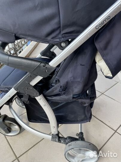 Прогулочная коляска babyton cosmo синяя