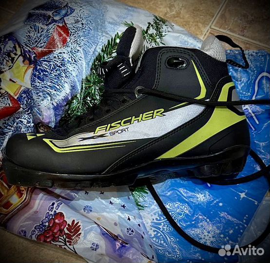 Лыжи беговые fisher детские и ботинки