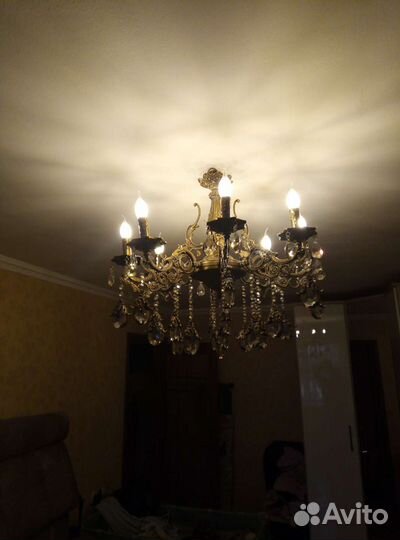 Люстра потолочная италия бу