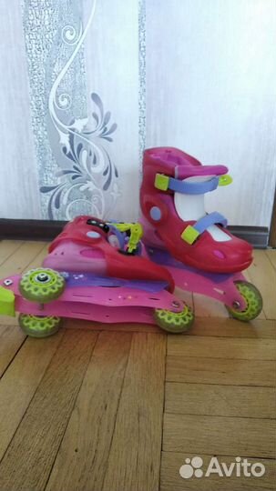 Роликовые коньки детские раздвижные
