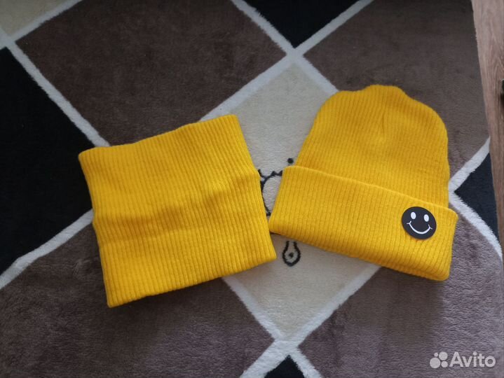 Шапка и снуд детский