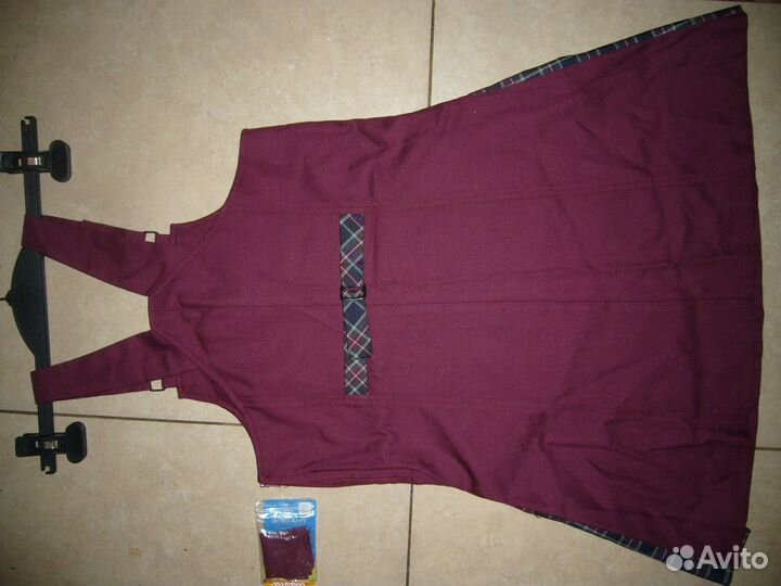 Сарафаны школьные р.122-140, платье новогоднее