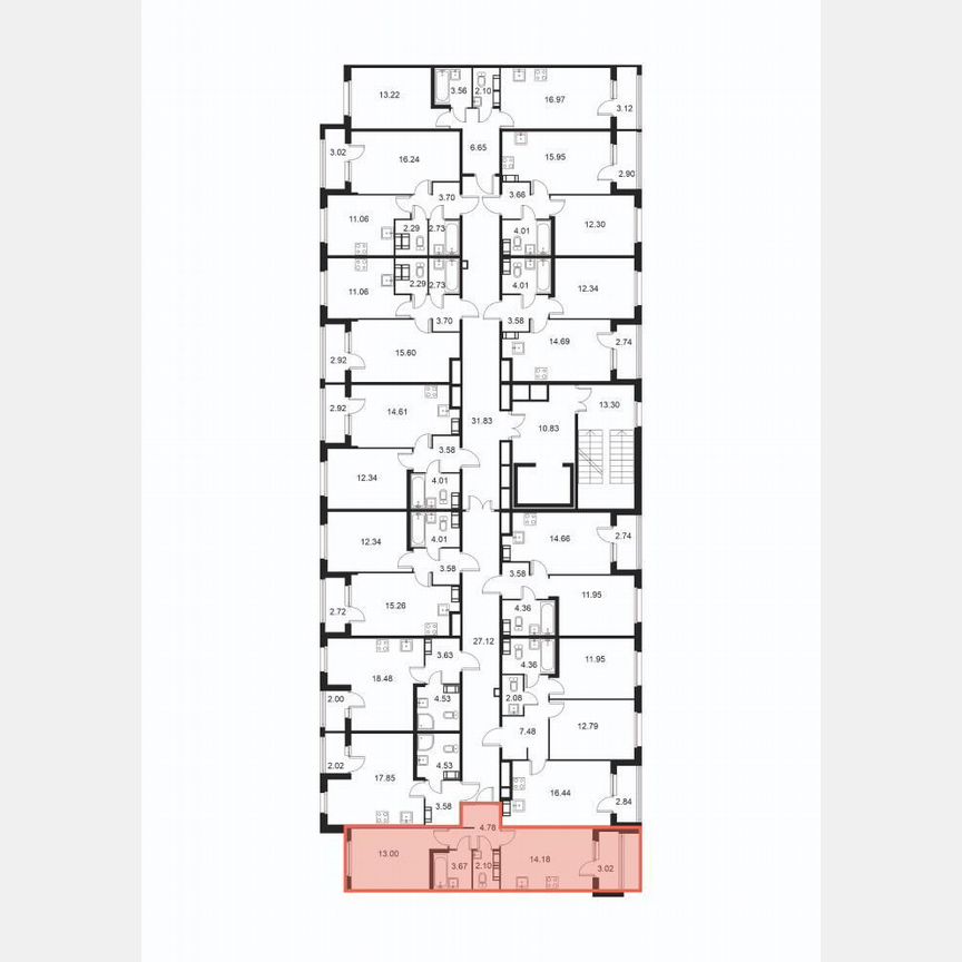 1-к. квартира, 39,2 м², 8/9 эт.