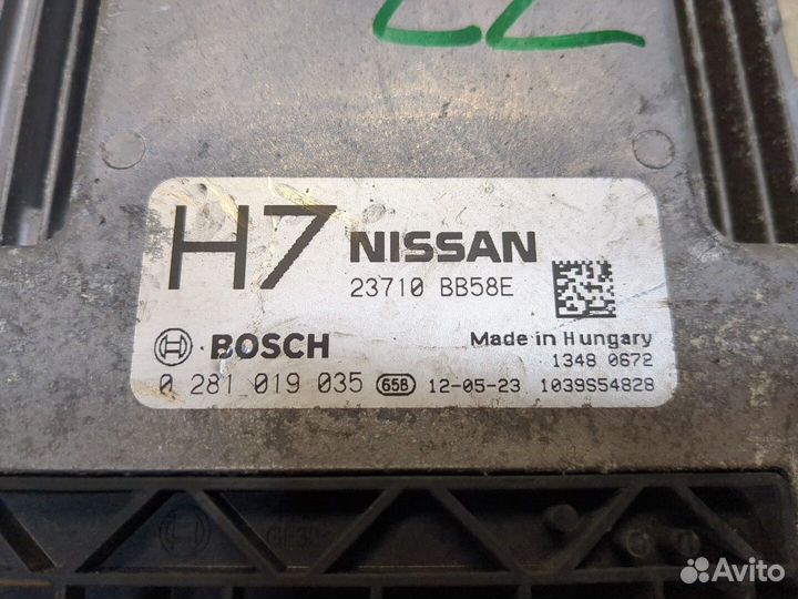 Блок управления двигателем Nissan Qashqai, 2012