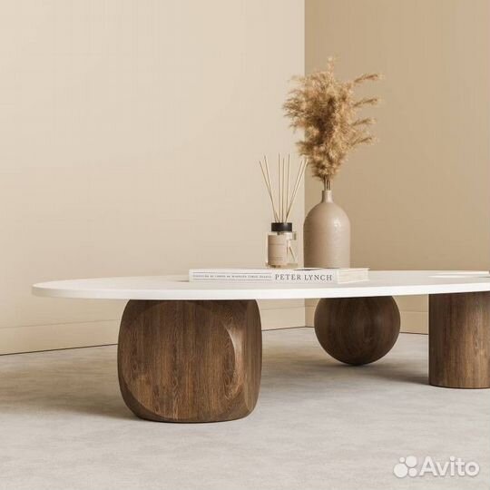 Подстолье декоративное опора стола из массива