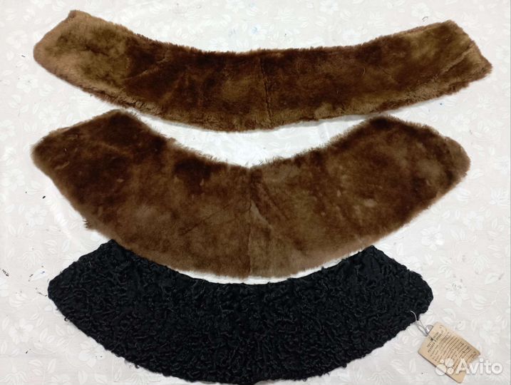 Меховой воротник мутон, каракуль