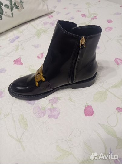 Полусапоги женские хромовая кожа