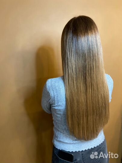 Наращивание волос на дому