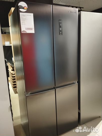 Холодильник side by side новый