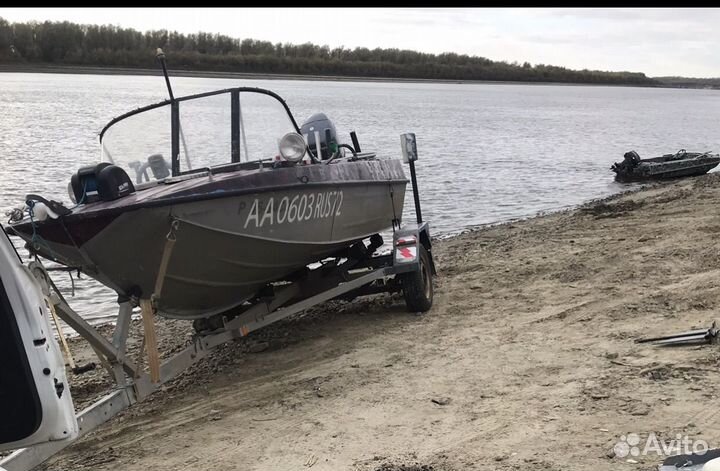 Казанка 5м4 с мотром F50fetl и прицепом