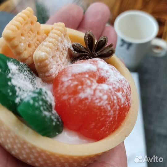 Мыло тарталетка с мандаринами