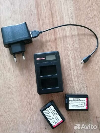 Аккумуляторы Batmax для Sony NP-FW50 х2 + зарядка