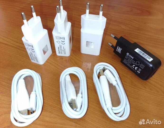 Сетевое зарядное устр-во, шнур micro usb (новые)