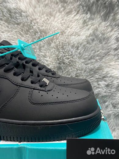 Nike Air Force 1 Black Черные Оригинал Poizon