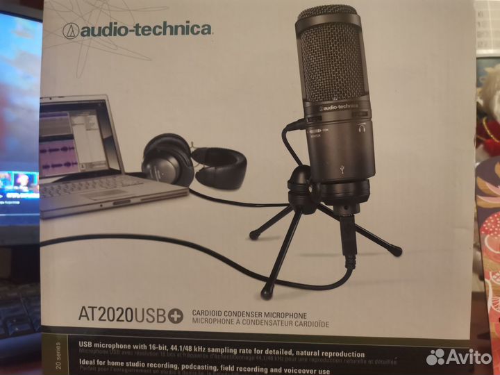 Микрофон студийный Audio-technica AT2020USB+
