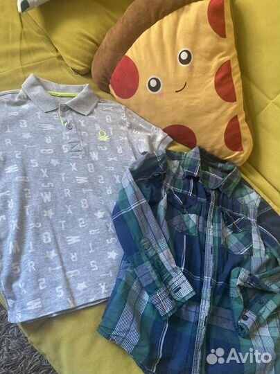 Рубашка и футболка benetton 128-134
