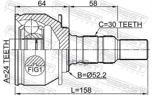 ШРУС внешний 3210srxlf1 Febest