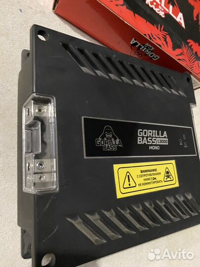 Усилитель kicx gorilla bass 1.3000