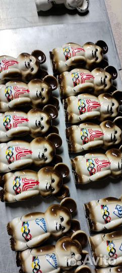 Фарфоровые статуэтки Мишка Олимпийский Олимпиада80