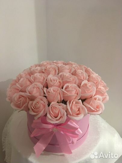 Букеты из мыльных роз