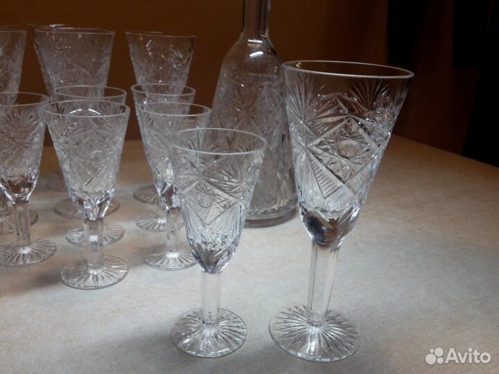 Винтаж: Хрустальные бокалы, рюмки СССР