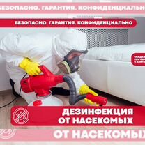 Дезинфекция Уничтожение тараканов, клопов, клещей