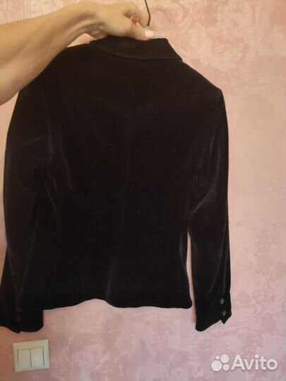 Пиджак жакет из трикотажного бархата Choupette