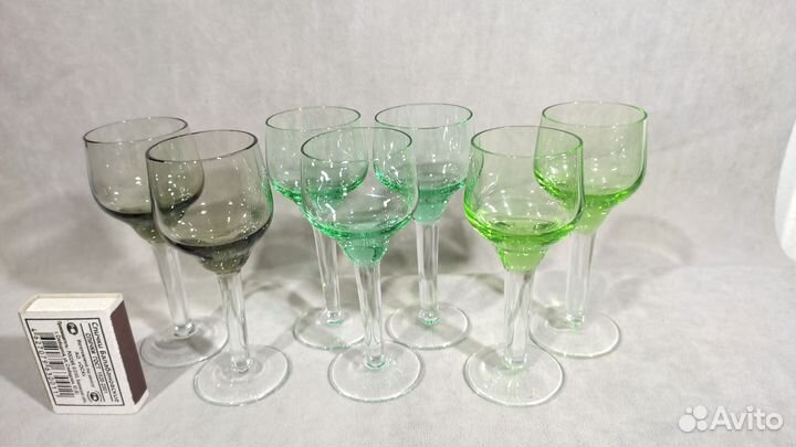 Рюмки цветное стекло СССР