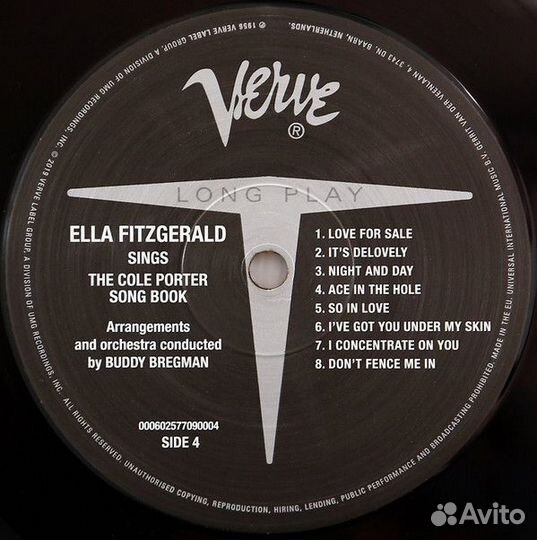 Виниловая пластинка Ella Fitzgerald, Sings The Col