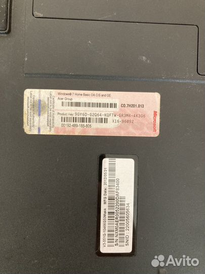 Ноутбук acer на запчасти или восстановление