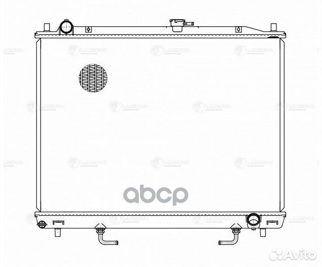Luzar LRC11151 Радиатор охл. для а/м LRC11151