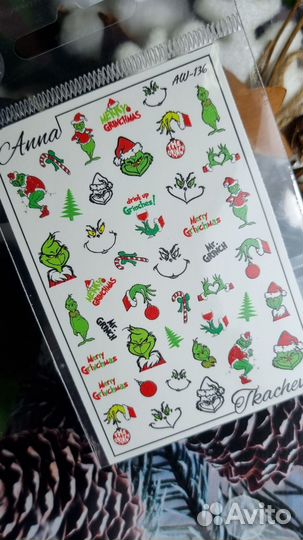 Слайдеры для ногтей (зима 28)