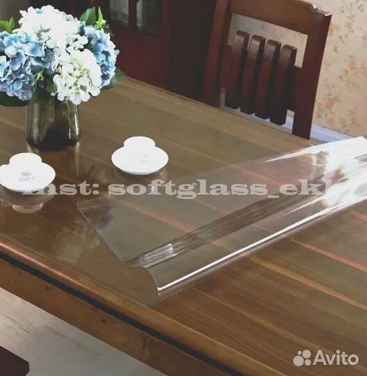Гибкое/мягкое стекло, силиконовая скатерть