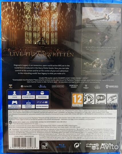 Hogwarts Legacy PS4 диск