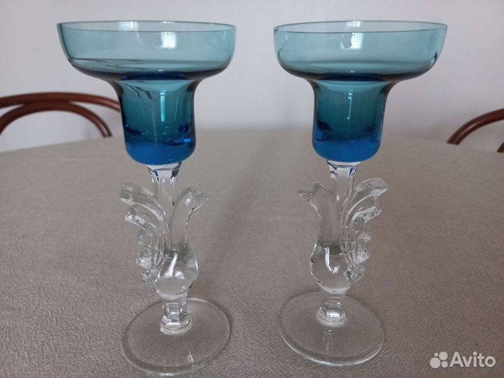 Подсвечники Гусь Хрустальный