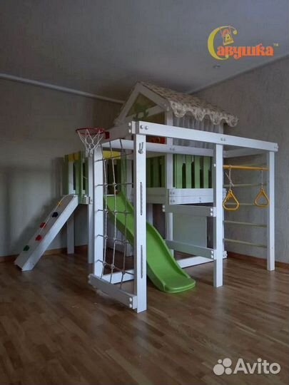 Игровой комплекс для дома горка кольца