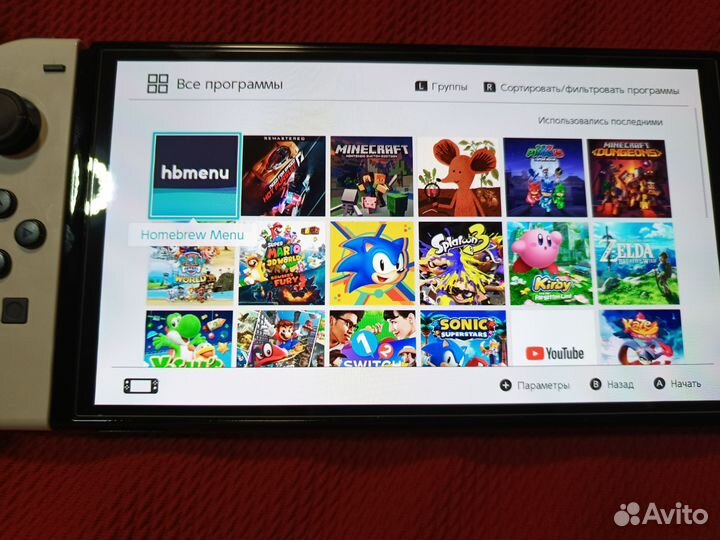 Nintendo switch oled, чип, 64GB+256GB