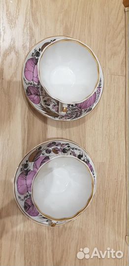 Две чайные пары императорский фарфор