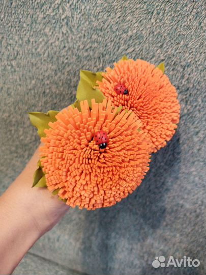 Резинки одуванчики из. фоамирана