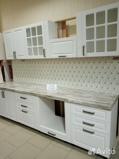 Кухня Мадлен Белый 2,8м Классика-Прованс