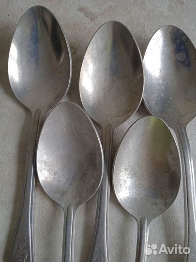 Ложки вилки СССР алюминиевые