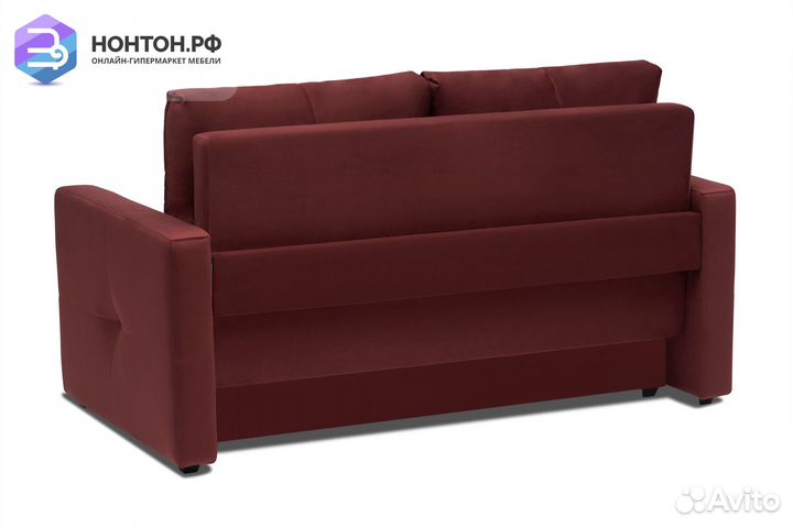 Диван шагающая еврокнижка Вита бордовый