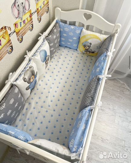 Бортики в детскую кроватку новые