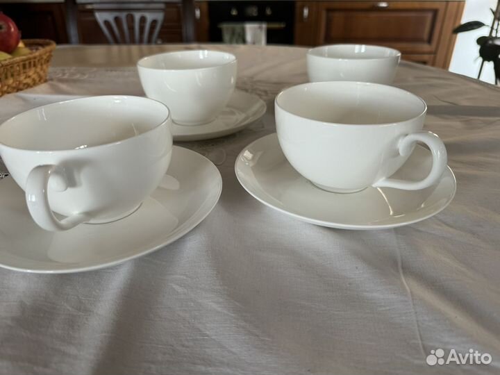 Чайные чашки с блюдцами фарфор