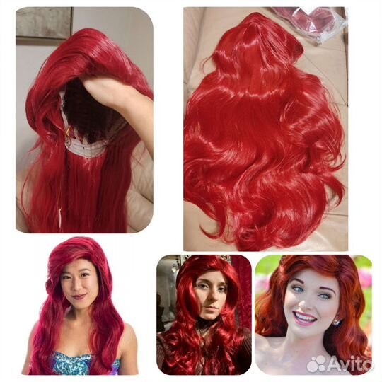 Качественный новый парик Русалочки для аниматора