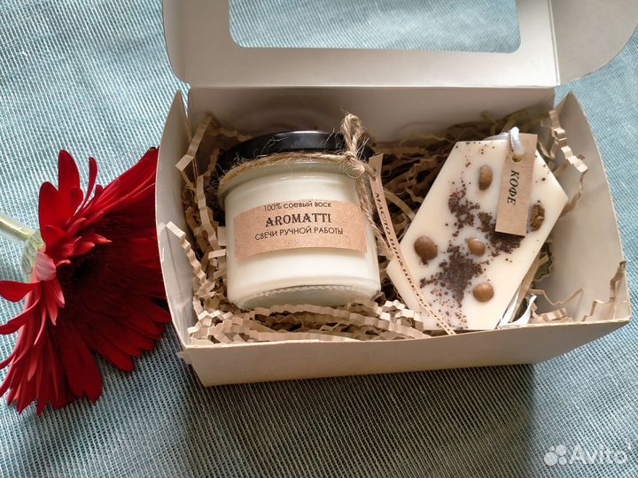 Подарочный набор, свечи ручной работы