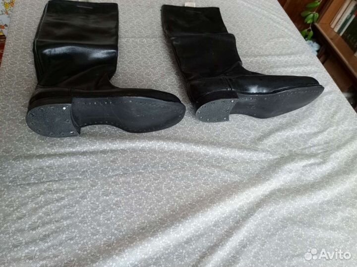 Сапоги офицерские хромовые СССР 1966г, р42