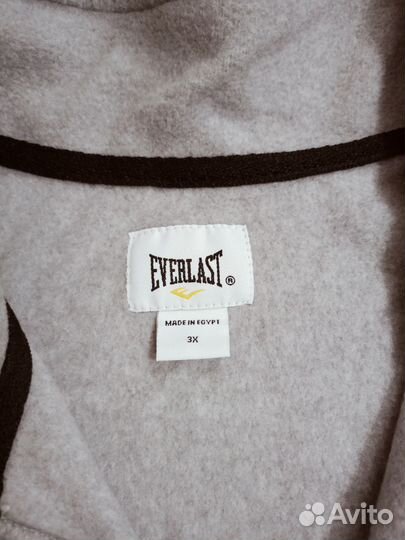 Флисовая толстовка зип everlast 3X новая сток