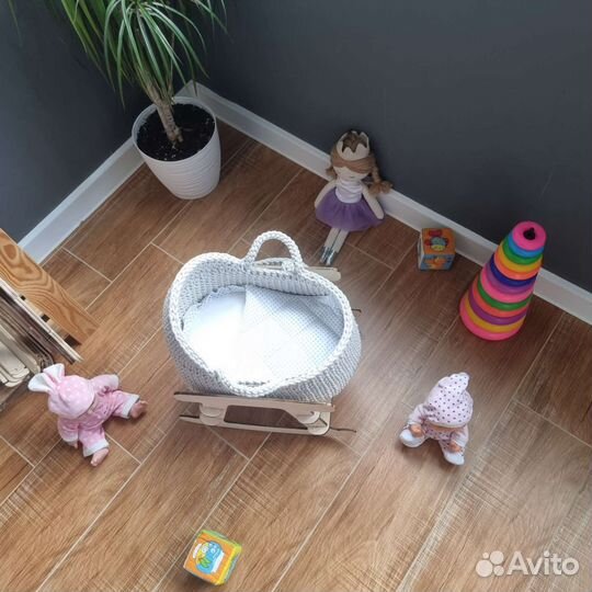 Люлька для куклы/ кукольная кровать