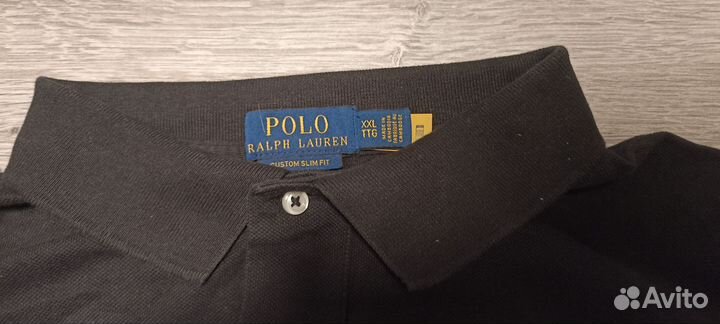 Polo ralph lauren рэгбийка черная